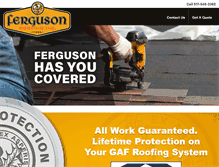 Tablet Screenshot of fergusonroofinginc.com